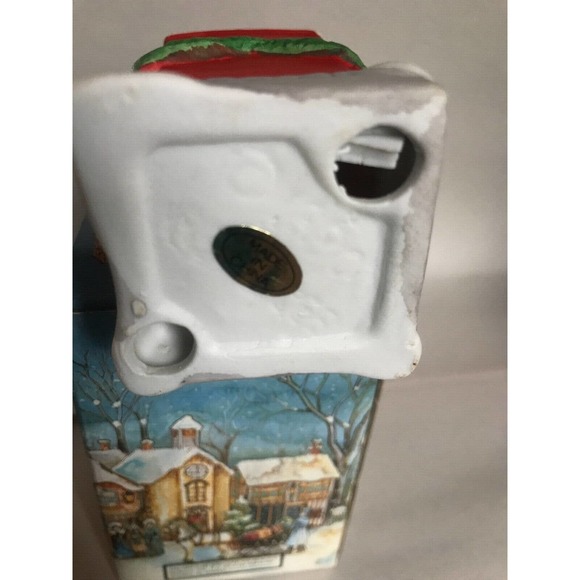 VTG-DICKENSVILLE COLLECTABLES Phone Booth-Red Nostalgic/Christmas Village 1990 - Picture 10 of 13